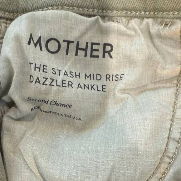 MOTHER the stash mid rise dazzler ankle Jeans - Picture 3 of 5